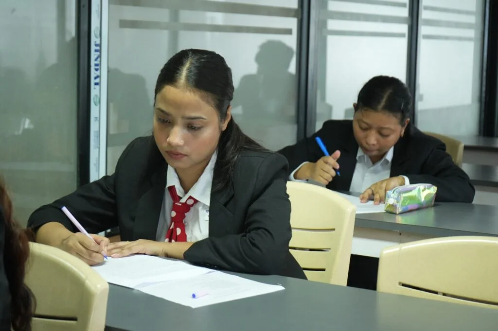 Students exploring career options in Hotel Management after 12th