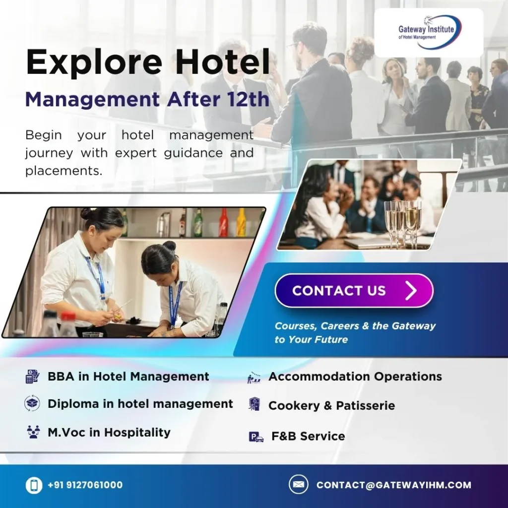BBA in Hotel Management after 12th